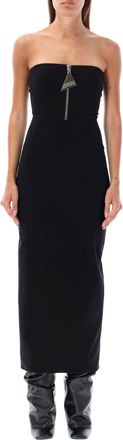 The Attico Midi Dress Bustier Big Zip