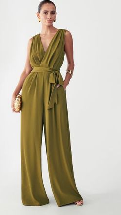 BWLDR Alina Jumpsuit in Olive Green at Nordstrom, Size 10