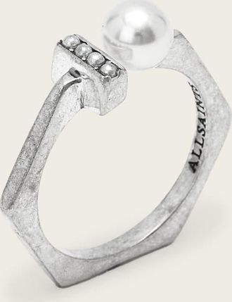 AllSaints Brass Nellie Ring, Size: S