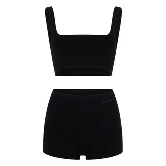 Red Valentino Sets, female, Black, Size: XS Coordinated Top & Shorts Set