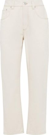 Brunello Cucinelli straight-leg jeans - women - Cotton - 44 - White