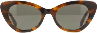 Moschino Tortoiseshell Cat-Eye Sunglasses - Brown