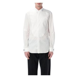 Xacus Plastron Formeel Overhemd - Heren - Zakelijke Overhemden - Wit - M - Katoen - Overhemden