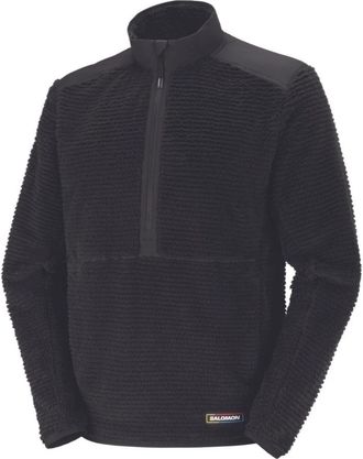 Salomon Thernova Half Zip Midlayer - Heren - Fleece jassen - Zwart - M - Polyester - Fitness