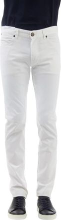 Pantaloni Torino Lo Swing Slim-fit Jeans - Heren - Slim Fit Jeans - Wit - W35 - Katoen - Jeans