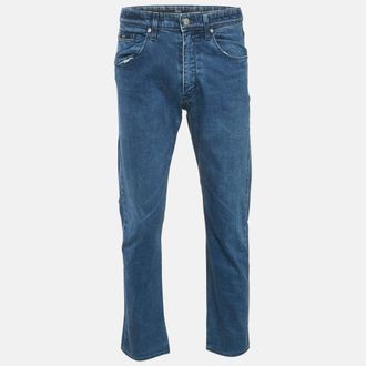 HUGO BOSS Boss By Hugo Boss Blue Denim Straight Leg Jeans S Waist