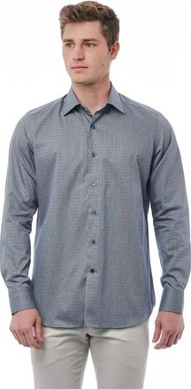 Bagutta Black Cotton Mens Shirt