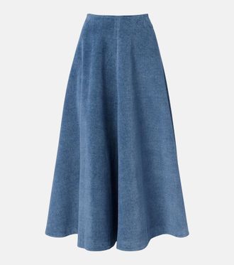 Altuzarra Falda midi Varda de algod&oacute;n