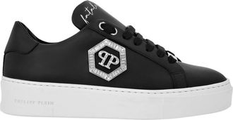 Philipp Plein Lo-Top Sneakers Crystal Fatale - Dames - Sneakers - Zwart - 35 EU - Leer - Schoenen