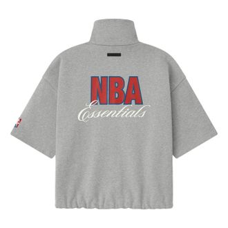 Fear of God NBA High Neck Jacket Concrete Heather 192NB254104F