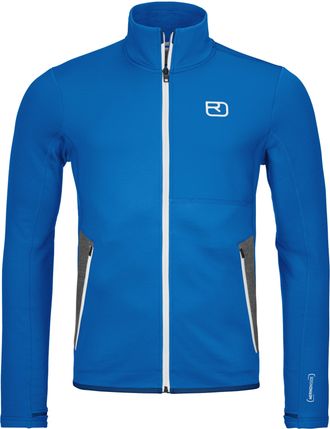 Ortovox Blue Fleece Jacket High Collar Fleece Jacket