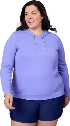 Free Country Womens Plus Size SunFree UPF Hoodie
