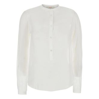 Jucca Blouses, female, White, Size: XS Korean Silk Shirt