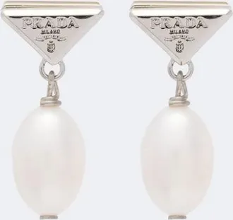 Prada Orecchini con logo