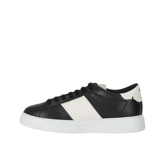 Emporio Armani Heren, Schoenen, Zwart, Maat: 42 EU Leer