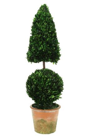 Mark Roberts Boxwood Topiary Cone and Ball in Green at Nordstrom