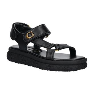Guess Schoenen, Dames, Zwart, 37 EU, Leer, Lanara Sandalen