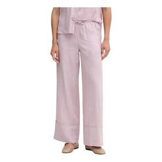 Benetton Dames, Broeken, Roze, Maat: S Linnen