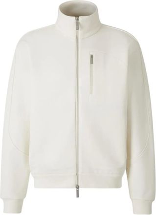 Herno Felpa con zip - Bianco