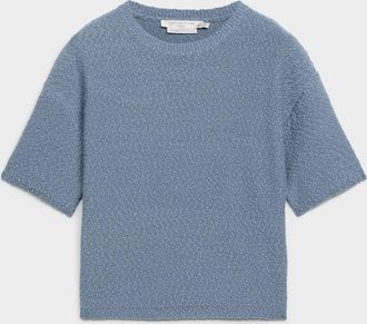 Contemporaine Womens 100% reprocessed cotton textured sweater
