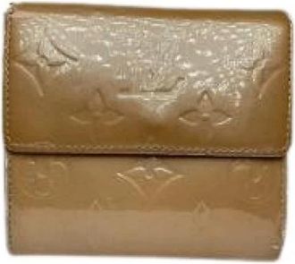 Louis Vuitton Pre-owned Leren Portemonnee - Dames - Vintage Accessoires - Bruin - ONE Size - Leer - Vintage