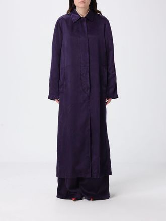 Dries Van Noten Long Cotton Blend Trench Coat