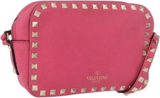 Valentino Pre-owned Cross Body Bags, female, Pink, Size: ONE SIZE Pre-owned Vintage Shoulder Bag