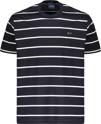 Paul & Shark Gestreept katoenen T-shirt - Heren - T-shirts - Blauw - M - Katoen - Tops