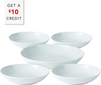 Royal Doulton Exclusively For Gordon Ramsay Maze Pasta Bowls (Set Of 5) With $10 Credit