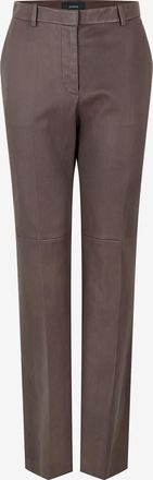 Joseph Ausgestellte Lederhose mit Kontrastn&auml;hten Tarifa