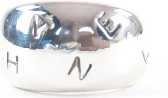 Chanel Silver Silver 925 Band Ring (Pre-Owned)