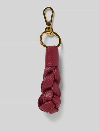 Coccinelle Anhänger in Flecht-Optik Modell Boheme in Bordeaux, Größe 1