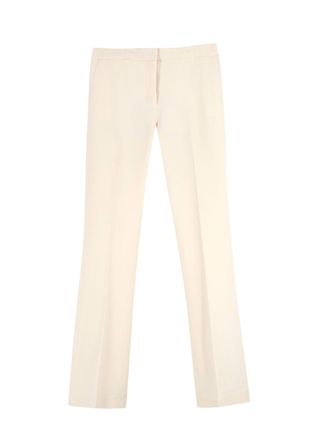 Victoria Beckham Victoria, Victoria Beckham Cream Tailored Trousers Size XXS