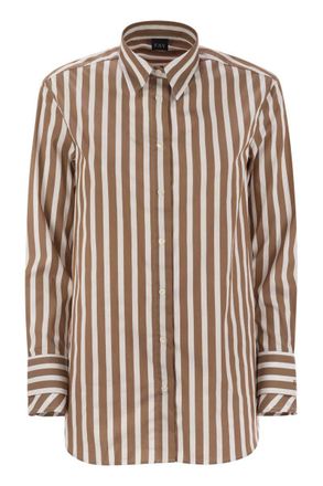 Fay Striped Shirt In Cotton Blend
