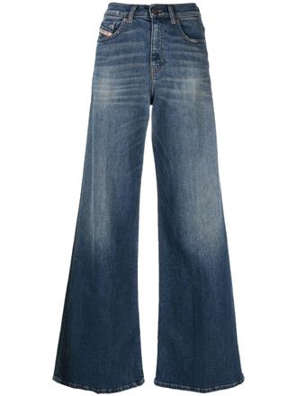 Diesel 1978 09e66 flared jeans - women - Cotton/Lyocell/other fibers/Spandex/Elastane - 29/32 - Blue