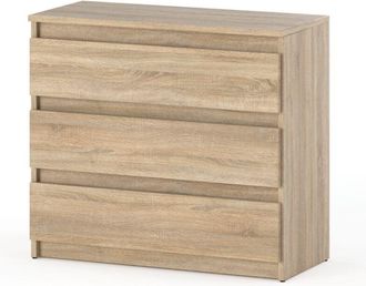 OEM C&oacute;moda Sonoma De Roble, 80 Cm, 3 Unidades, Mueble Para Tv, Sal&oacute;n, Dormitorio