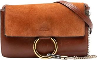 Chlo&eacute; Pre-owned Cross Body Bags, female, Brown, Size: ONE SIZE Pre-owned Faye Crossbody