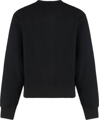 Saint Laurent Mens Sweatshirt Cassandre Cotton Black Sweatshirts Sweater