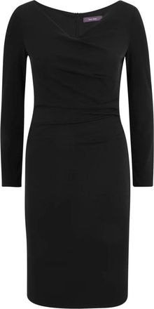 Vera Mont V-hals Cocktailjurk - Dames - Casual kleedjes - Zwart - XS - Kleedjes