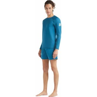 Vilebrequin Mens Solid Long Sleeve Rashguard in Paon at Nordstrom, Size Xx-Large