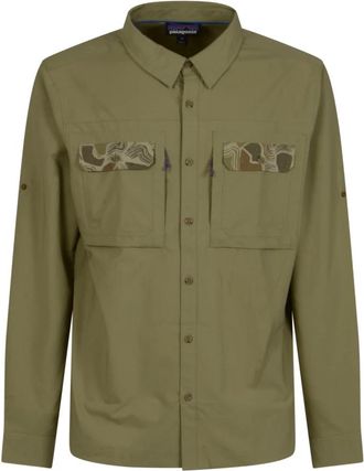 Patagonia L/S Self Guided Sun Shirt - Heren - Casual Overhemden - Groen - XL - Overhemden