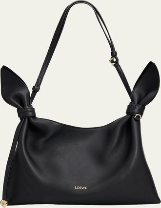 Loewe Scarf Medium Knotted Leather Shoulder Bag