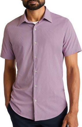 Bonobos Tech Slim Fit Floral Short Sleeve Button-Up Shirt in Purple at Nordstrom Rack, Size Xx-Large