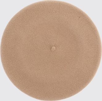 Borsalino Pure Wool Beret with Applied Logo