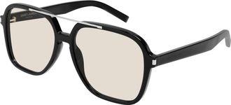 Saint Laurent SL 545 Zonnebril - Dames - Zonnebrillen - Zwart - 58 MM - Accessoires