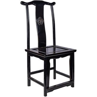 Wanderlust Deco Silla De Madera Negra 49x42x119/48