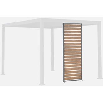 Sweeek Persiana De 100cm De Aluminio Efecto Madera Para P&eacute;rgola Triomphe