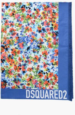Dsquared2 Floral Patterned Lightweight Cotton Beach Towel size Unica