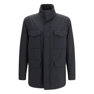 Brioni Performa Sahariana Jacket - - Jackets - Uomo - Blu - M