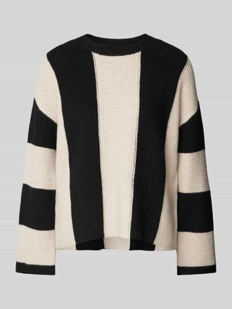 Mango Strickpullover mit Rundhalsausschnitt Modell PITERA in Offwhite, Gr&ouml;&szlig;e XS